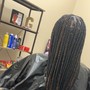 Straight back feed in 10-12 braids