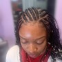 Knotless box braids Bob( Shampoo and hair included)