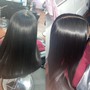 Sew-in maintenance/on previously washed hair (tighten) naturally curly or straightened