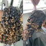 Sew-in maintenance/on previously washed hair (tighten) naturally curly or straightened