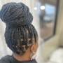 Medium knotless Box Braids