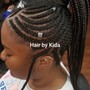 Kid's Braids(No extensions added to the braids)