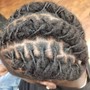 Cornrows up into a bun(kids 11 and under)