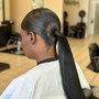 SLEEK PONYTAIL $35 EXTRA FOR NATURAL HAIR (HAIR NOT INCLUDED)