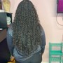 Boho/goddess Knotless Braids