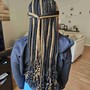 Senegalese boho knotless braids