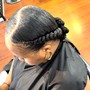 Micro braids  short bob