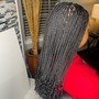 Small box braids middle back