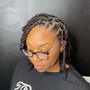 Boho individual braids with natural hair (for curly textures)