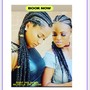 Straight back braids 6-8