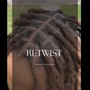 Double twist shoulder length