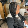 Smedium knotless braids