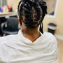 Loc Retwist and Pipe Roll Curls