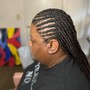 Men Cornrows with design