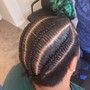 Half up half down quick weave