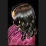 Updo pin curl bun