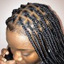 Medium knotless/ box braids