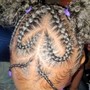 Kids natural braided style