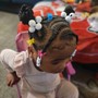 Kids braids with weave