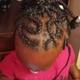 Kid's designer Braids 2/6 with hair added