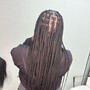 Medium.Knotless Braids