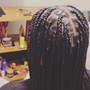 Medium knotless Braids