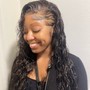 Lace frontal with bundles bonded + hair