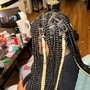 Medium goddess box Braids shoulder  length