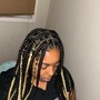 Medium goddess box Braids shoulder  length