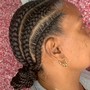 6-8 Cornrow Feed Ins  Braids