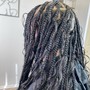 Half Feed In Braids w/Knotless