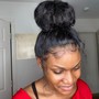 Bridal pin-down Bun curls