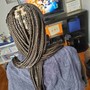 Large boho knotless Braids