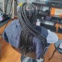 Large knotless, midback Braids