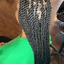 Small knotless box braids