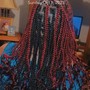 Medium knotless Braids