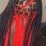 Medium knotless Braids