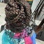 Kid's braids with boho