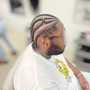 Men’s Large Straight Back Braids