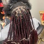 Butt Length Braids Over Locs