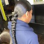 Braided Ponytail/ Top knot (bun)