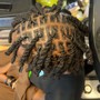 Fulani/Tribal FLIP OVER or half cornrows/singles in the back