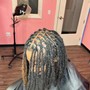 Mid back butterfly locs