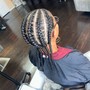 Kid's Cornrows (straight back braids)