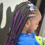 Kid's Clarifying Wash/Feedin Braids with knotless braids