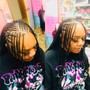 Fulani Braids w/ Partial Sew-in (half/half)