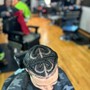 Haircut with design