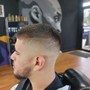 Men’s cut /with hot towel and shave