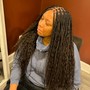 Low back length boho braids