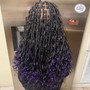 Knotless French Curl Braids